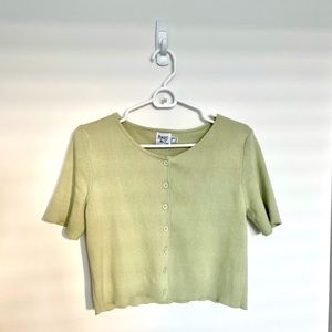 Princess Polly, Pastel Green Cardigan, Size 8